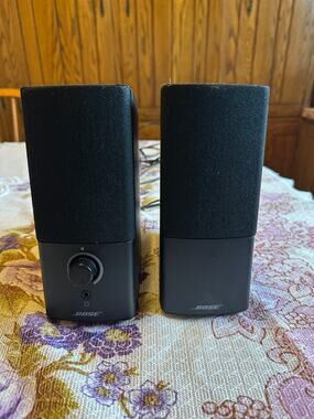 Bose Computer Speakers Wired Pair With Power Cord Tested Volume Control Works